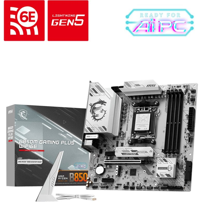 MSI B850M Gaming Plus WIFI6E AMD B850 Pätica AM5 micro ATX (B850M Gaming Plus WIFI6E)