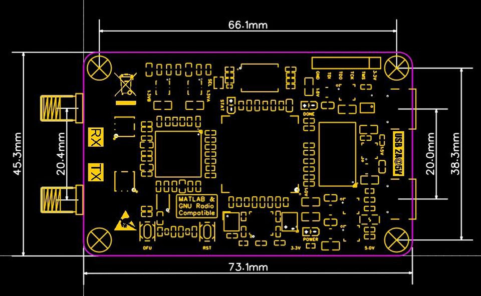 Zynq7010 AD9363 SDR XC7Z010CLG400+AD9363ABCZ Software Defined Radio Development Board for PlutoSDR Nano