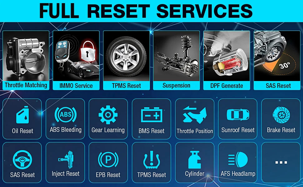 LAUNCH X431 Pad V Elite J2534 Reprogramming Tool, Online ECU Coding, Topology Diagnostic Scanner,50+ Services Heavy Duty Truck