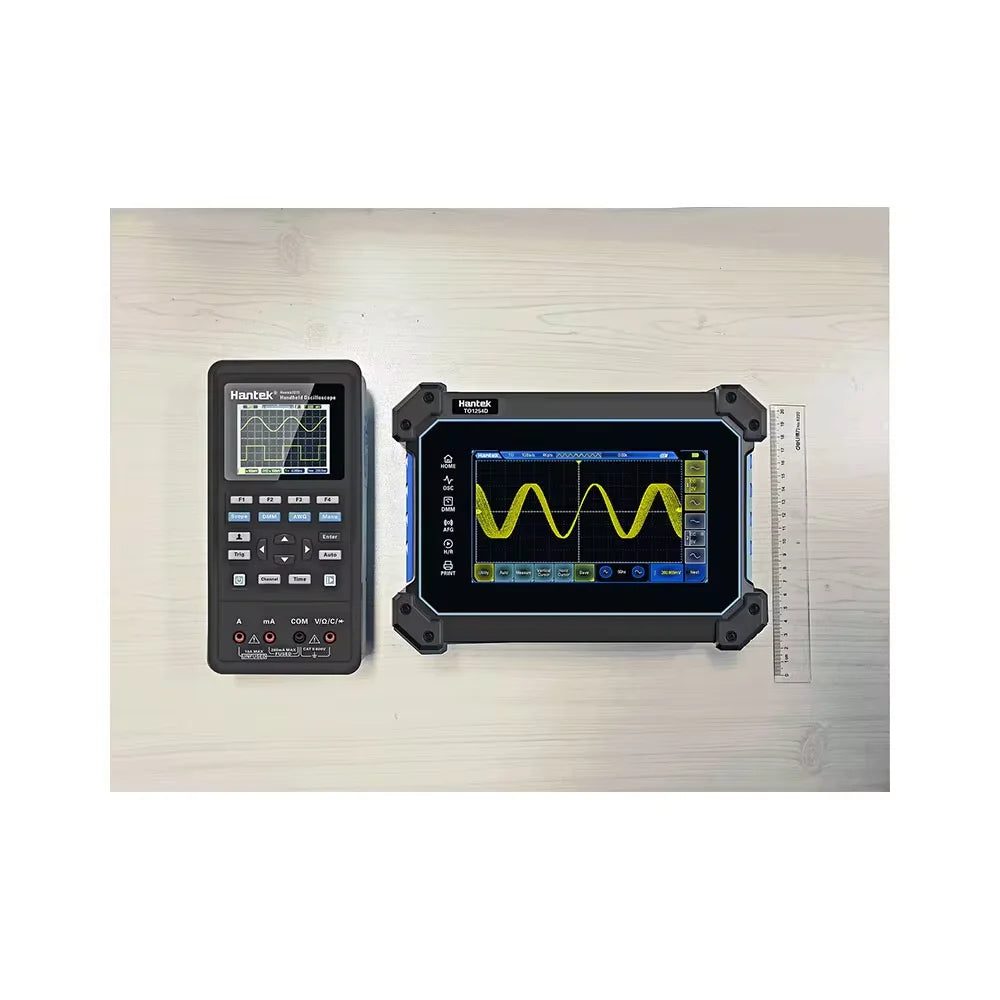 Hantek TO1254D TO1154D Touch Screen Digital Oscilloscope 4 Channels Portable USB Oscilloscopes+Signal Source +Multimeter Tester