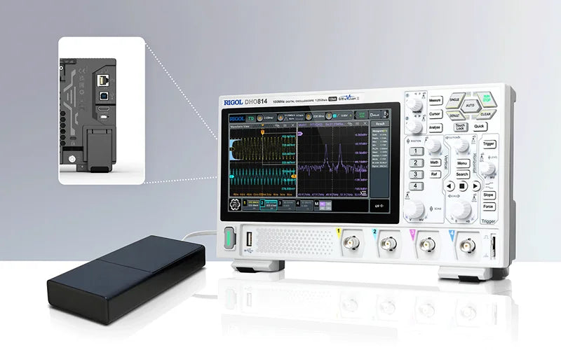 RIGOL DHO802/DHO804/DHO812/DHO814 2/4Channel 70/100MHz Digital Oscilloscope 12 Bit 1.25GSa/Sec 25MPts Depth