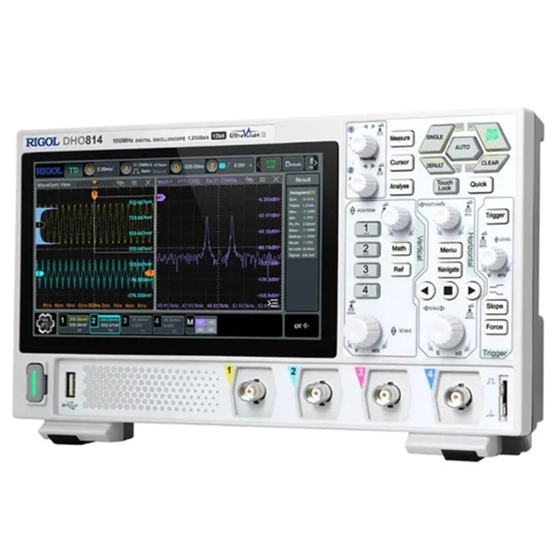 RIGOL DHO802/DHO804/DHO812/DHO814 2/4Channel 70/100MHz Digital Oscilloscope 12 Bit 1.25GSa/Sec 25MPts Depth