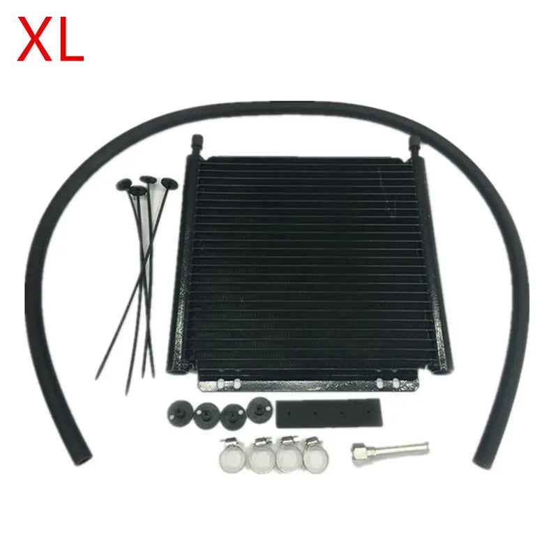 Spsld Universal Aluminum Alloy Remote Transmission Oil Cooler/Automatic Manual Radiator Converter S/M/L/XL
