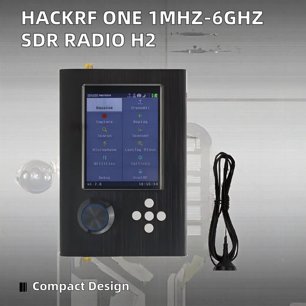 HackRF One PortaPack H2 Development Board 1MHz-6GHz SDR Radio Receiver Platform V1.9.1 Software Defined Radio Kit