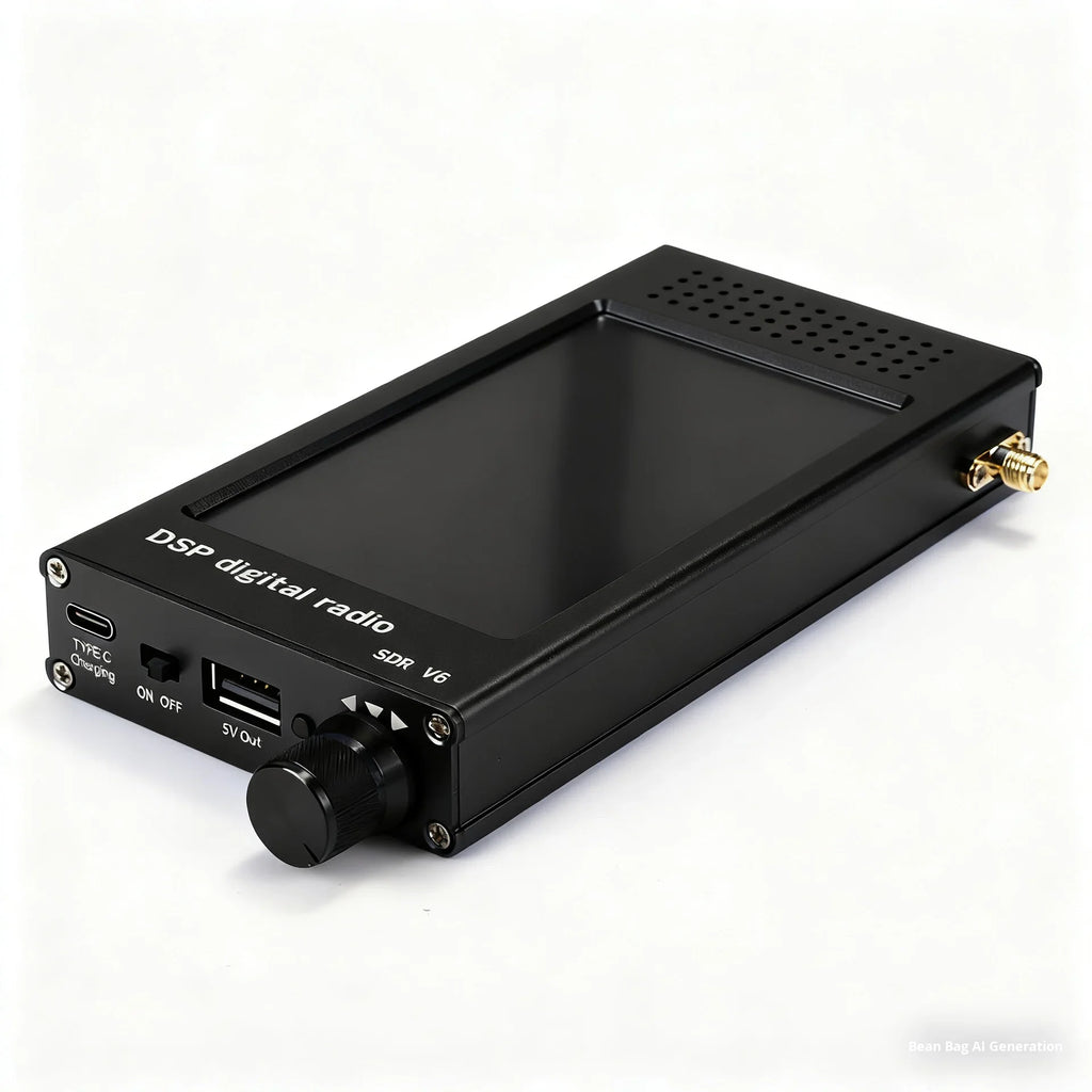SDR Radio DSP V6 Digital Demodulation Shortwave FM MW SSB CW HAM Radio Receiver with Screen No Power Supply