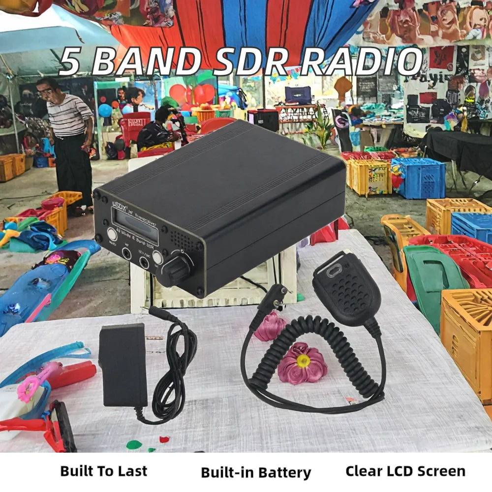 Latest AISANRAY USDX-Lite 5W 80m/60m/40m/30m/20m 5-Band SDR All-Mode HF SSB QRP Transceiver Metal USB Powered