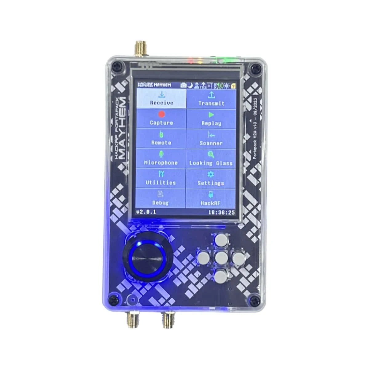 HackRF One R9 V2.0.1 SDR Radio + PortaPack H2M 3.2" LCD + Shell Assembled + Antenna + USB Cable