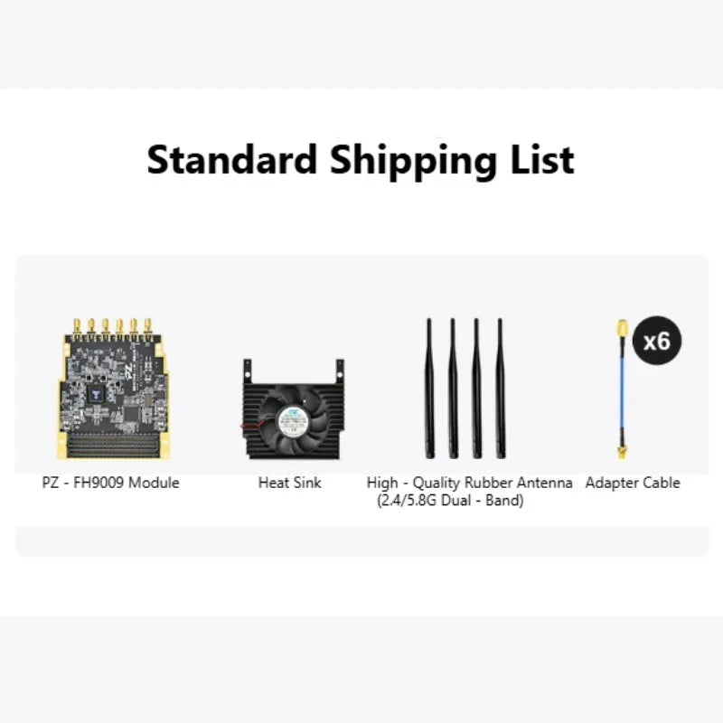PZ-FH9009 Software Defined Radio (SDR) Development Board High Bandwidth with AD9009 AD9361 AD9371 AD9029 Components