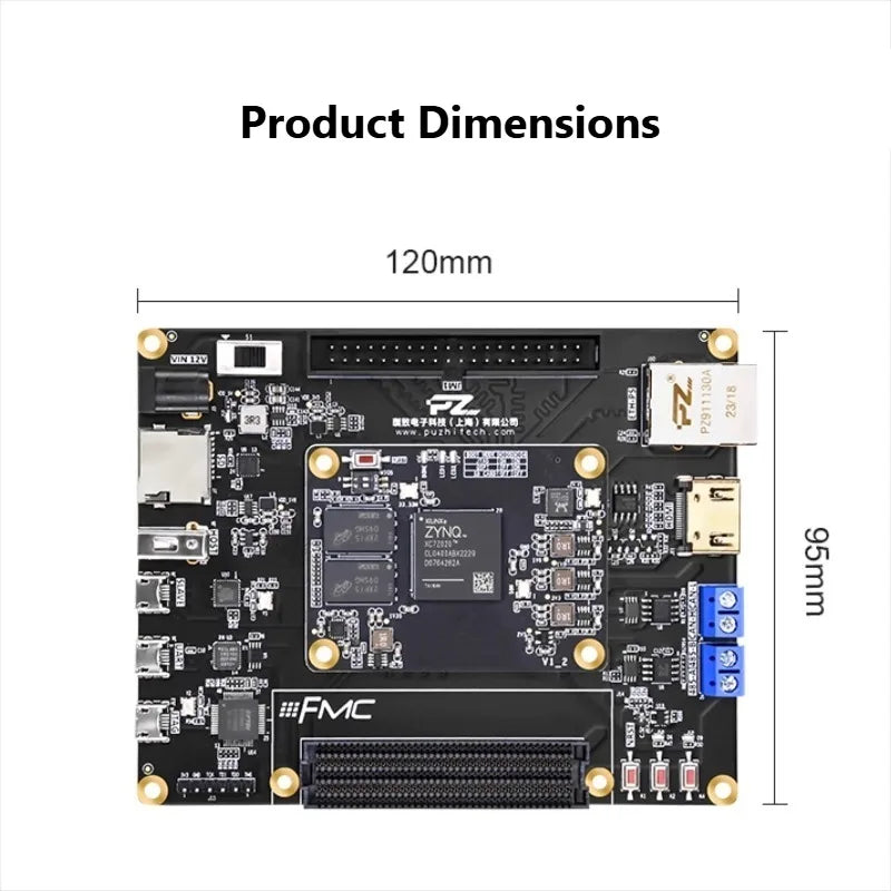 PZ7020S-FL-KFB FPGA Development Board Xilinx Zynq XC7Z020 FMC Interface AD9361 SDR Compatible Embedded System Design Kit