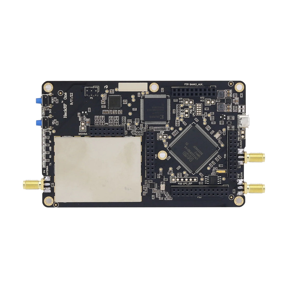 1MHz-6GHz HackRF One R9 V2.0.1 SDR Software Defined Radio Assembled Black Shell with LNA Antennas