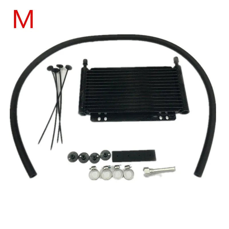 Spsld Universal Aluminum Alloy Remote Transmission Oil Cooler/Automatic Manual Radiator Converter S/M/L/XL