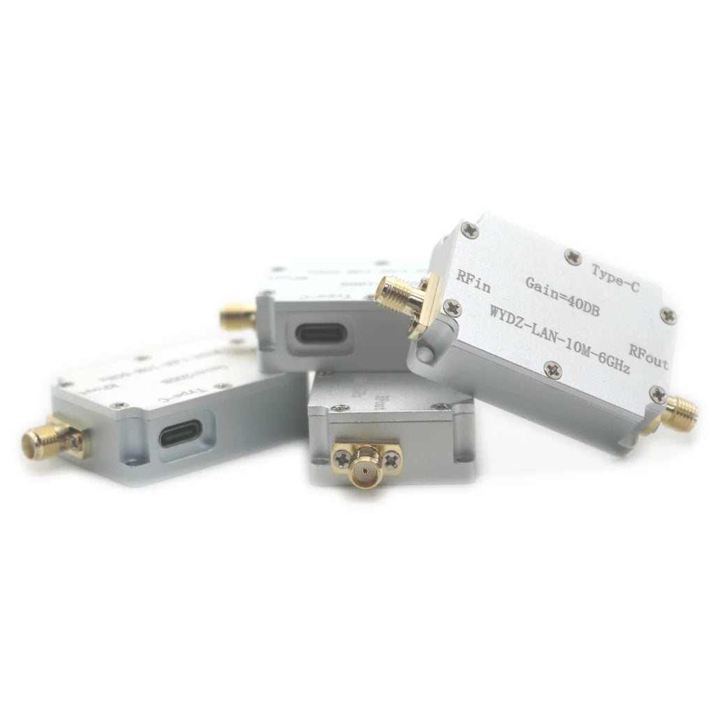 LAN 10M-6Ghz High Flatness Amplifier Gain 20DB RF Front End Receiver RF Signal Drive FOR HackRF One SDR FM Radio