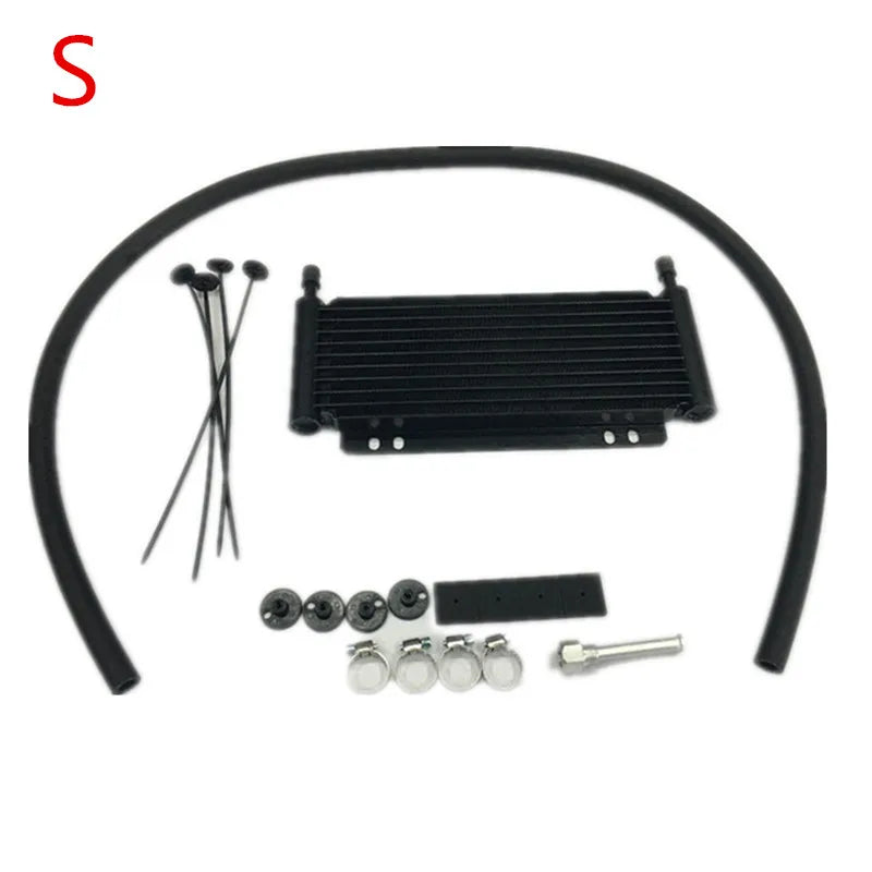 Spsld Universal Aluminum Alloy Remote Transmission Oil Cooler/Automatic Manual Radiator Converter S/M/L/XL