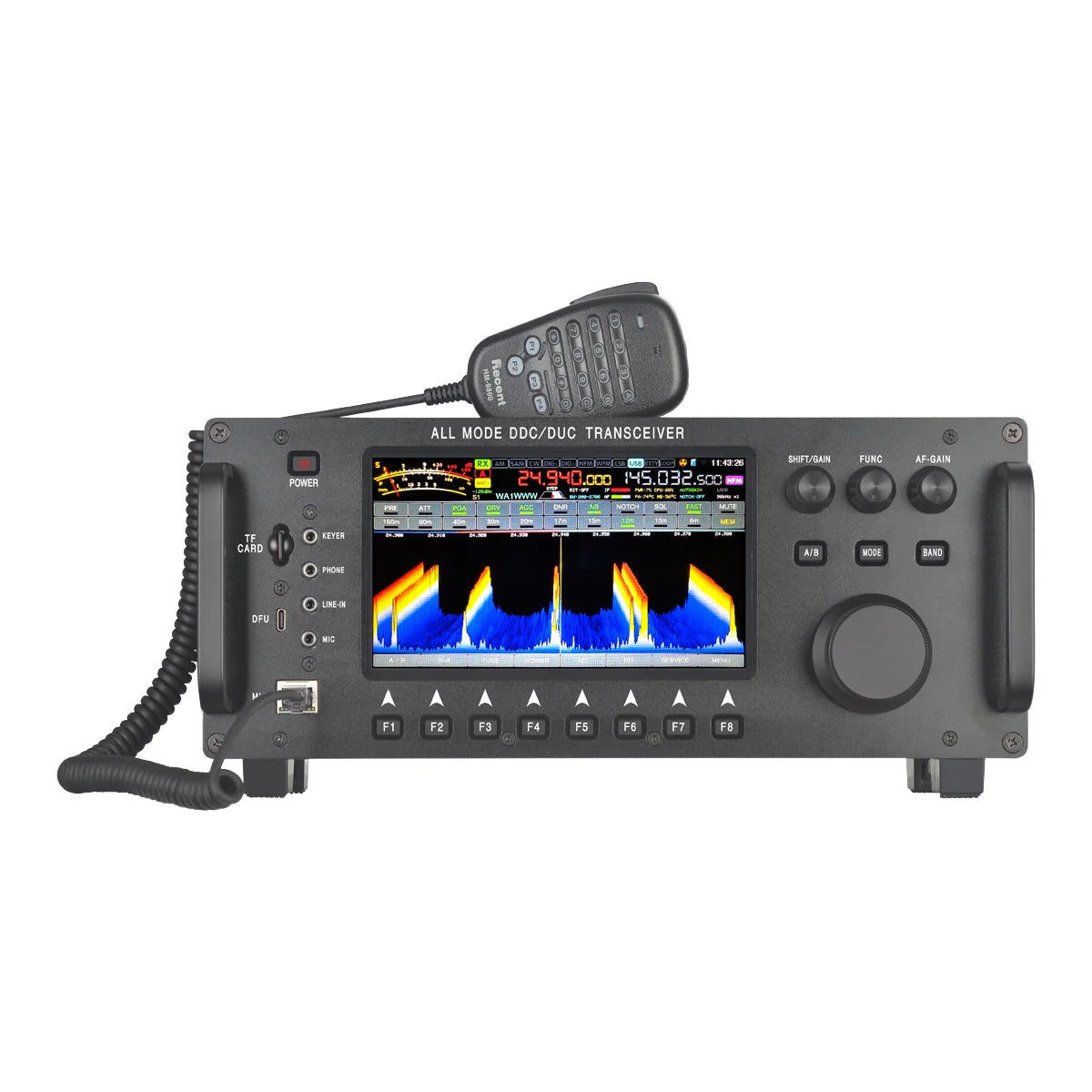 RS-998 100W All-Mode Full Band SDR Transceiver Mobile CB for Radio Walkie Talkie with SSB/USB/LSB/CW/AM/FM Modes