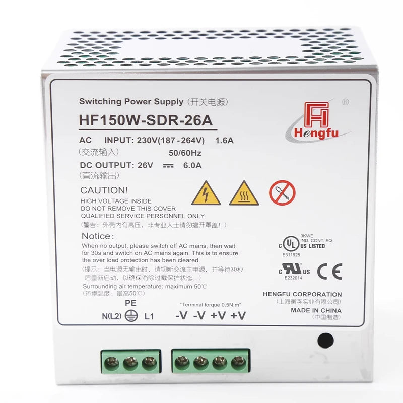 HF150W -SDR -26A 230V Switching Power Supply with Modern Elevator Parts for Mall Applications