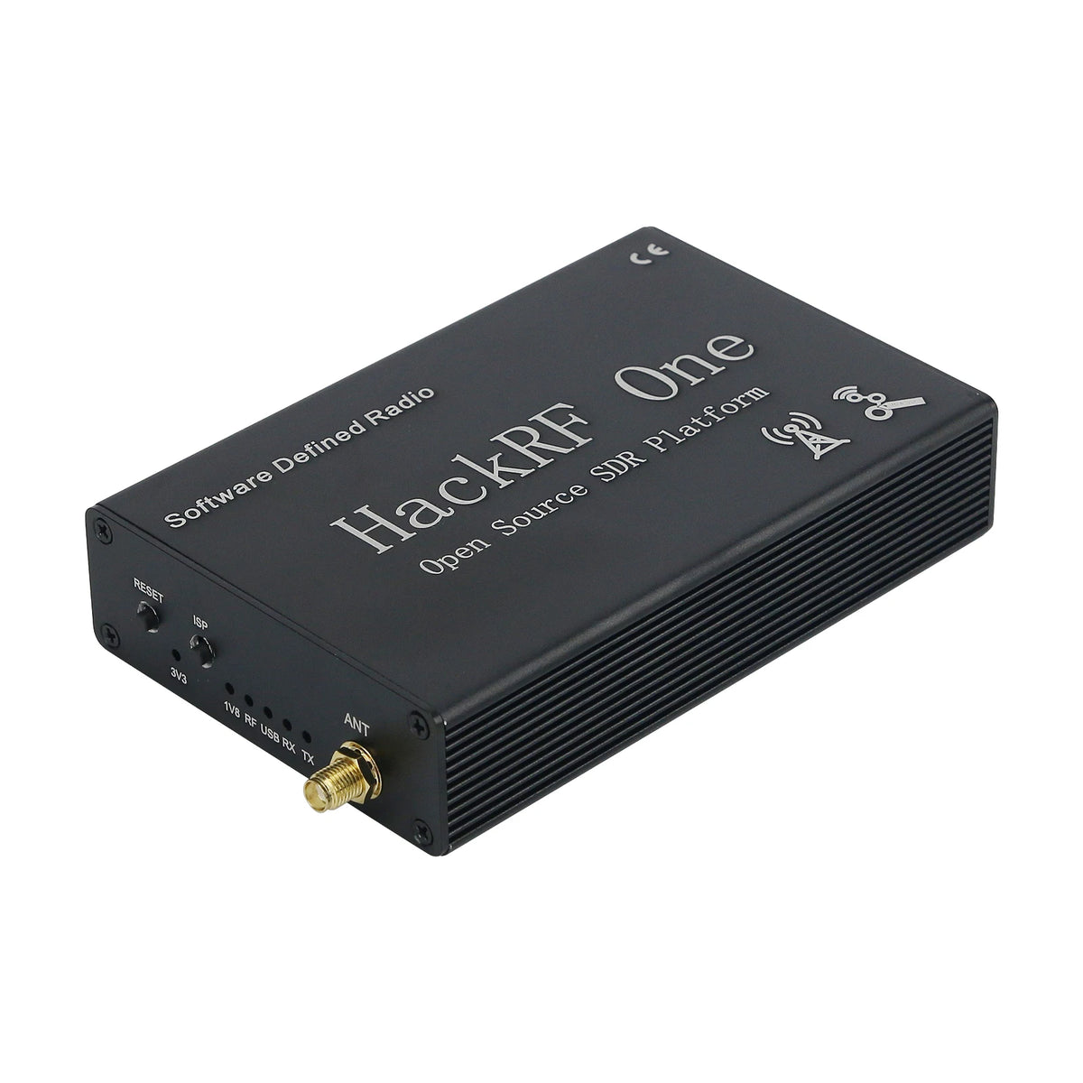 1MHz-6GHz HackRF One R9 V2.0.1 SDR Software Defined Radio Assembled Black Shell with LNA Antennas