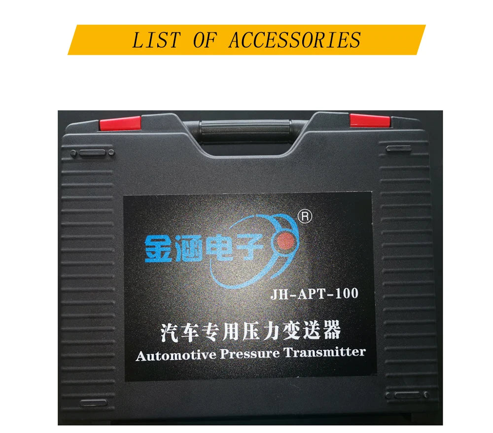 JH-APT-100 Automotive Pressure Transmitter Cylinder Exhaust Pressure Zero Calibration Suitable for Various Oscilloscope