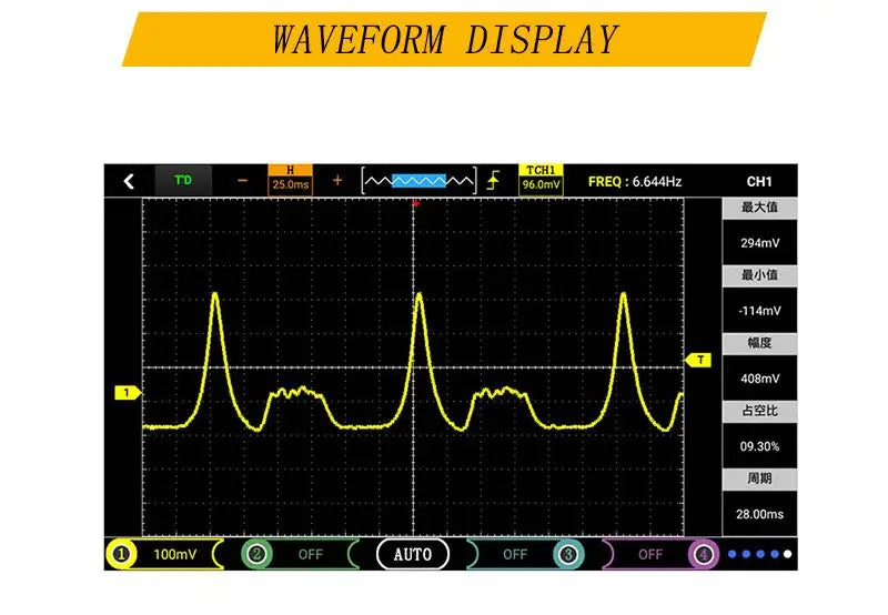 Pressure Transmitter, Automotive Cylinder Sensor Professional JH APT-100 Used for Various Oscilloscopes Vacuum Pressure Testing