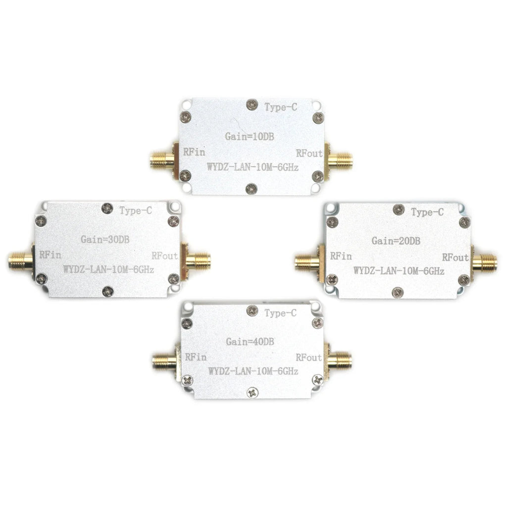 LAN 10M-6Ghz High Flatness Amplifier Gain 20DB RF Front End Receiver RF Signal Drive FOR Hackrf One SDR FM Radio
