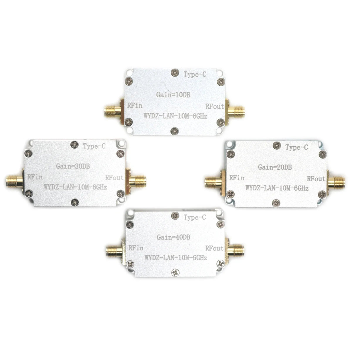 LAN 10M-6Ghz High Flatness Amplifier Gain 20DB RF Front End Receiver RF Signal Drive FOR Hackrf One SDR FM Radio