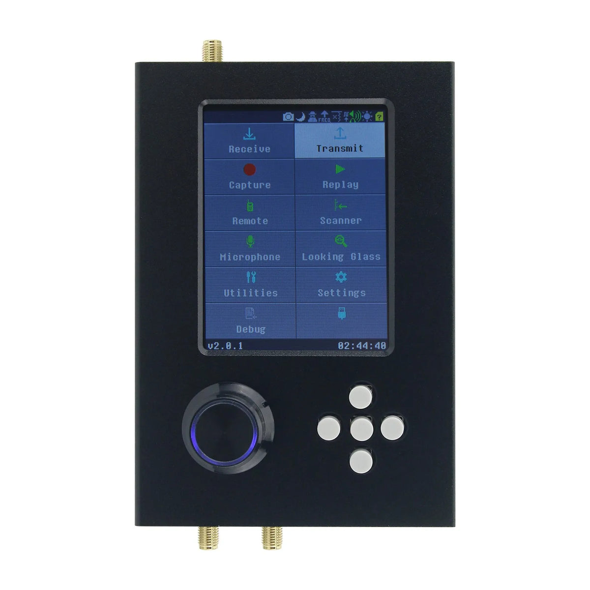 HamGeek 1MHz-6GHz HackRF One R10 V2.0.x SDR + PortaPack H2M with Built-in Speaker + 5 Antennas + LNA