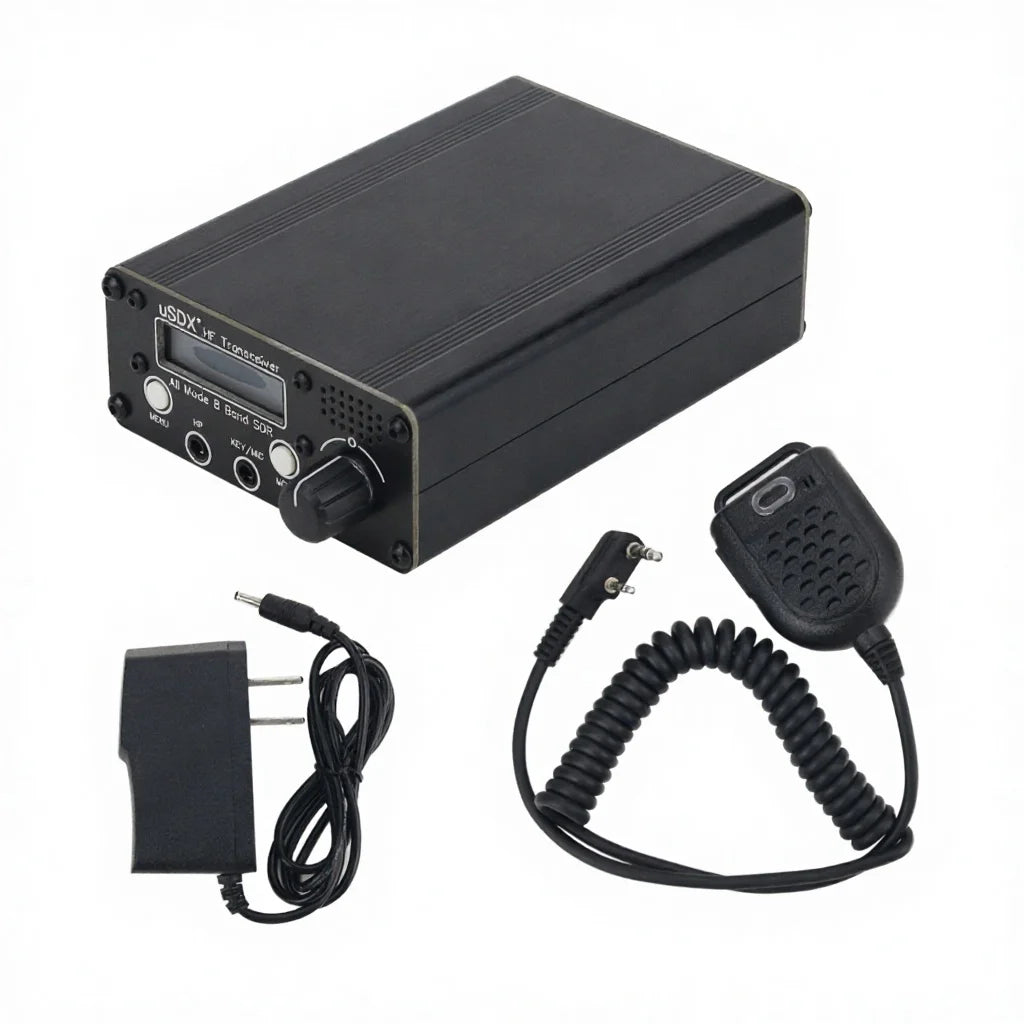 Latest AISANRAY USDX-Lite 5W 80m/60m/40m/30m/20m 5-Band SDR All-Mode HF SSB QRP Transceiver Metal USB Powered