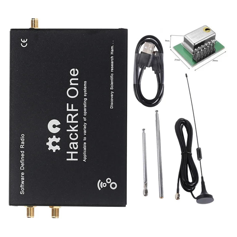 1MHz-6GHz HackRF One R9 V2.0.1 Software Defined Radio SDR with Aluminum Alloy Housing & Antennas