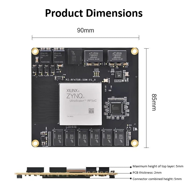 PZ-ZU47DR-SOM FPGA Core Development Board Zynq UltraScale+ RFSoC XCzu47DR Software Defined Radio (SDR) Kit