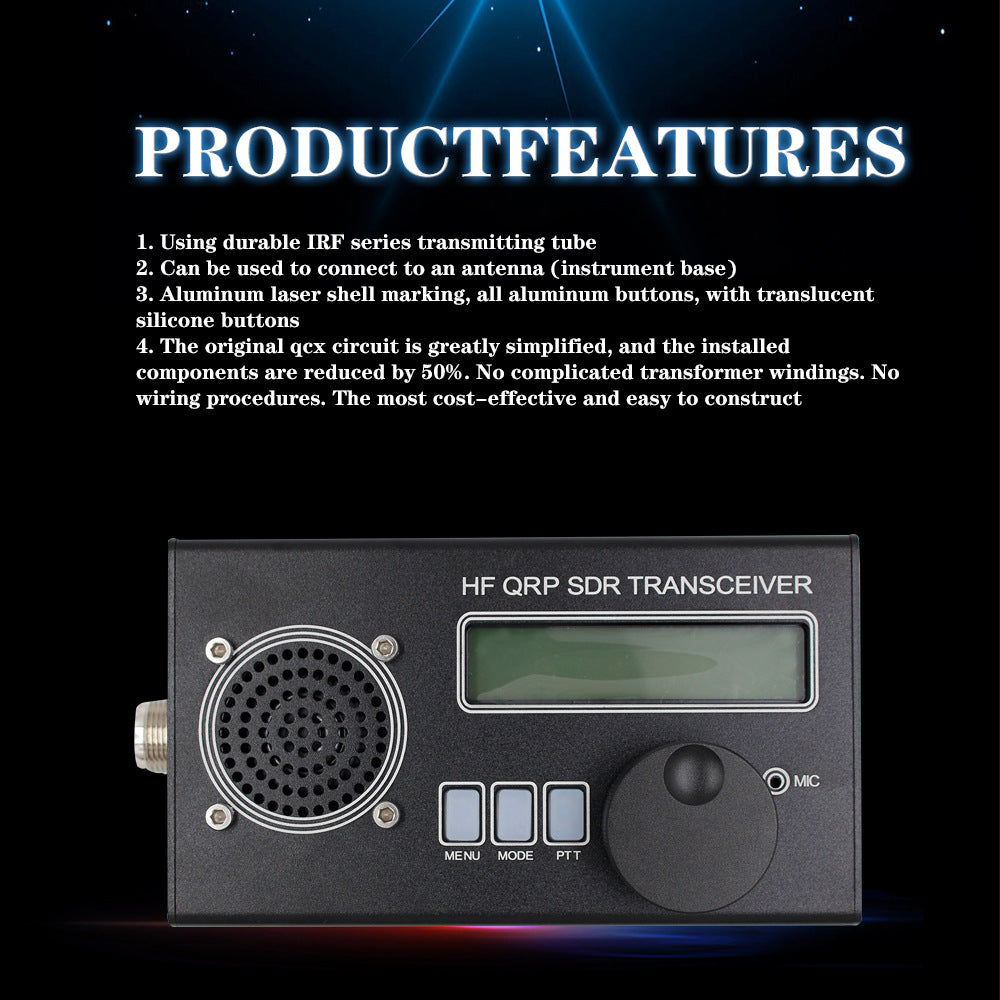 2024 USDX USDR HF QRP SDR Transceiver SSB/CW Transceiver 8-Band DSP SDR + Microphone + Battery + Charger