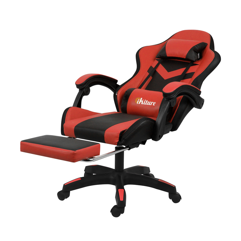 Nneed Racing Gaming Chair 7 RGB LED 8 Points Massage Black&Red