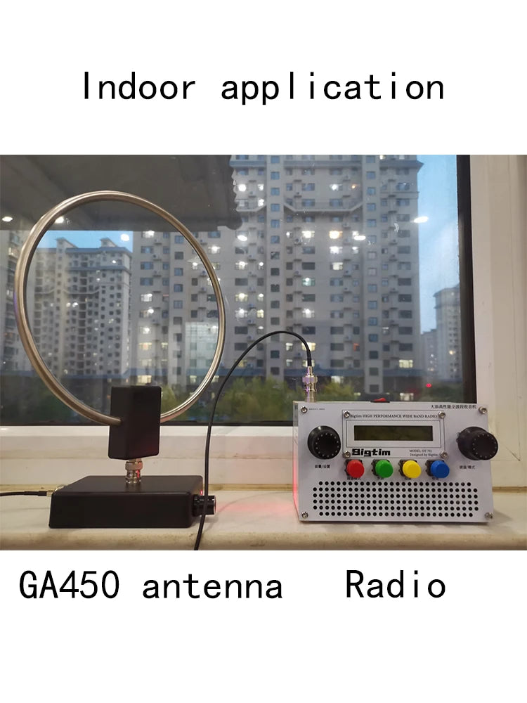 GA450 Loop Antenna SDR Short Medium Wave HF Radio VOA Antenna SW 2.30-30MHz MW 522-1710KHz For Malachite SDR radio Tescun