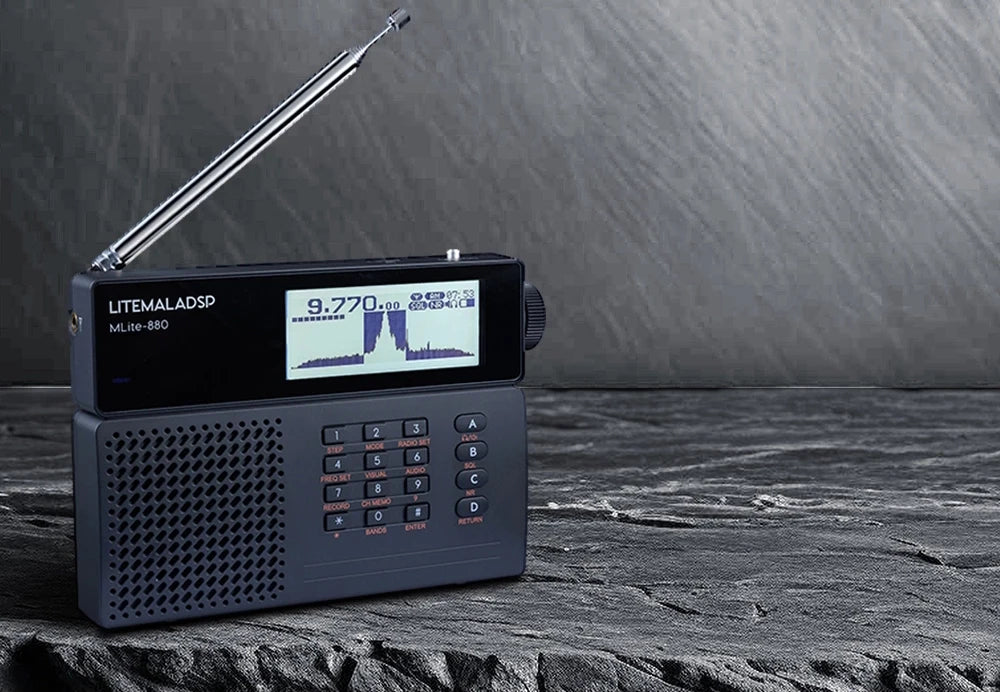 2026 Latest MLite-880 Malahit SDR Receiver Malahiteam DSP Radio SSB/AM/FM RDS Portable Full Band Radio Digital Shortwave Radio