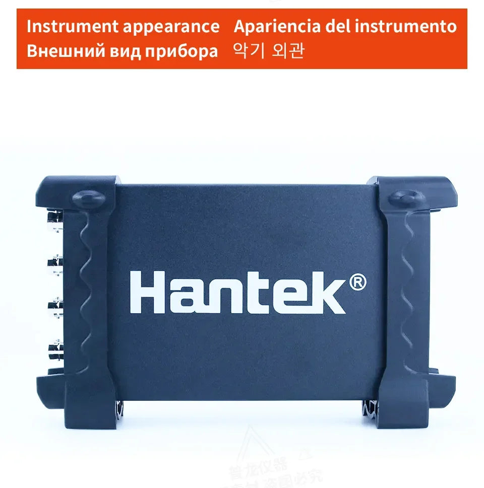 hantek 6074BE/6254BE Automobile Oscilloscope 4-channels Portable USB Virtual Oscilloscope Link PC Android Phone Tablet