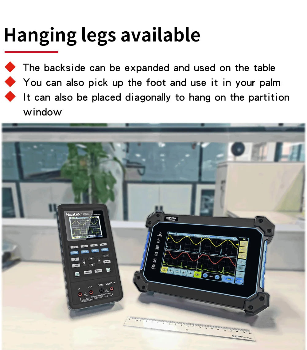 【Hantek Official Genuine】4-channel portable handheld touch screen digital oscilloscope TO1154C/1204C/1254C/1154D/1204D/1254D