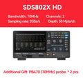 Siglent SDS804/814/824X HD Digital Oscilloscope 70-200MHz Bandwidth 2G Sample Rate Lab-Grade Handheld Portable Oscilloscope