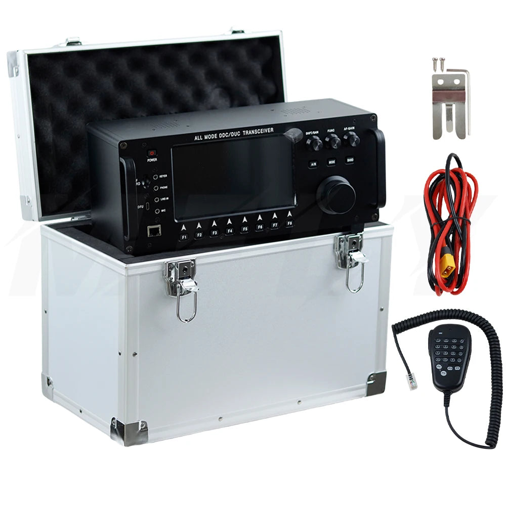 RS-998 100W HF+UV Transceiver with 7In Touch Screen All Mode DDC/DUC Transceiver Shortwave Mobile Radio SDR Transceiver