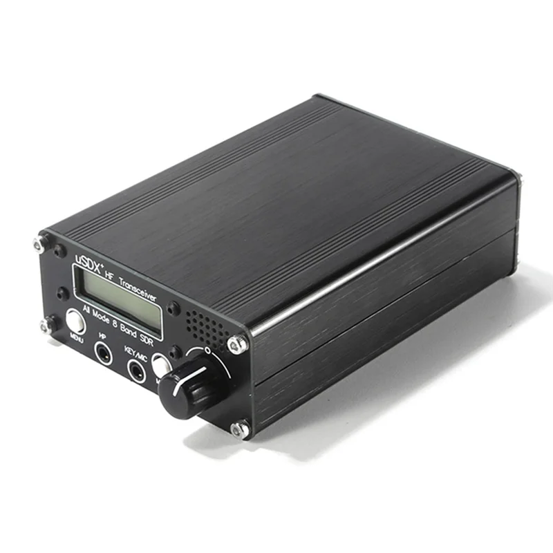 A17Z USDR USDX+Plus V2 8-Band SDR Transceiver  SSB QRP LCD With Display Speaker Microphone  Transceiver With US Plug