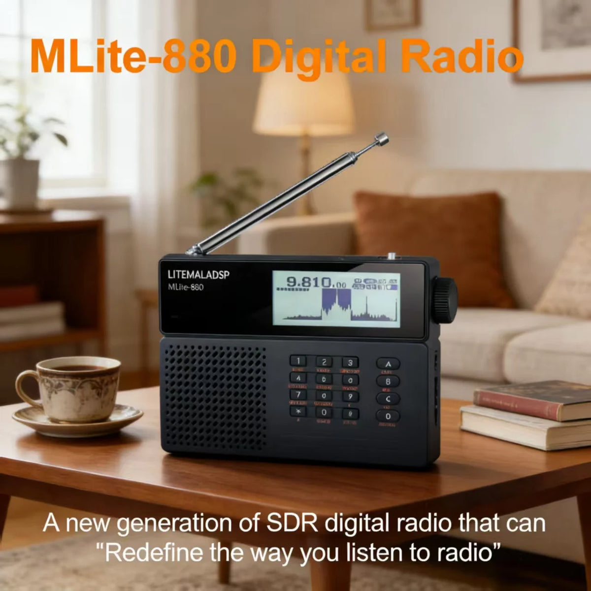 Updated LITEMALADSP MLite-880 Malahit SDR Receiver Malahiteam Genuine Licensed DSP Radio Digital Shortwave Radio Full-Band Radio