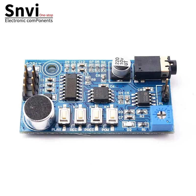 SR1 Recording & Voice Module - Integrated Amplifier, Loudspeaker & Megaphone, Outperforming ISD1820 Record-Playback Module