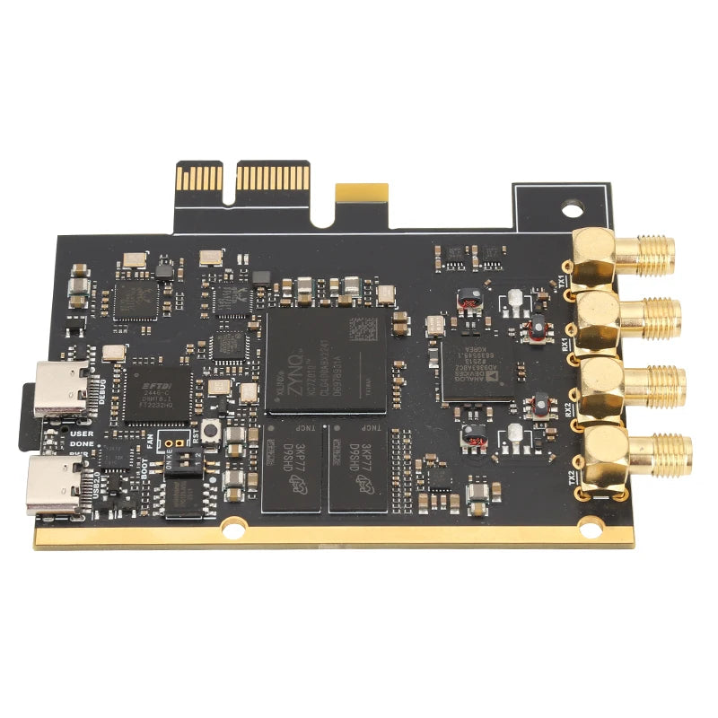 New PCIE SDR 70MHz-6GHz Zynq7010 + AD9363 2T2R SDR Software Defined Radio Compatible with ADALM-PLUTO Pluto Openwifi Zynqsdr