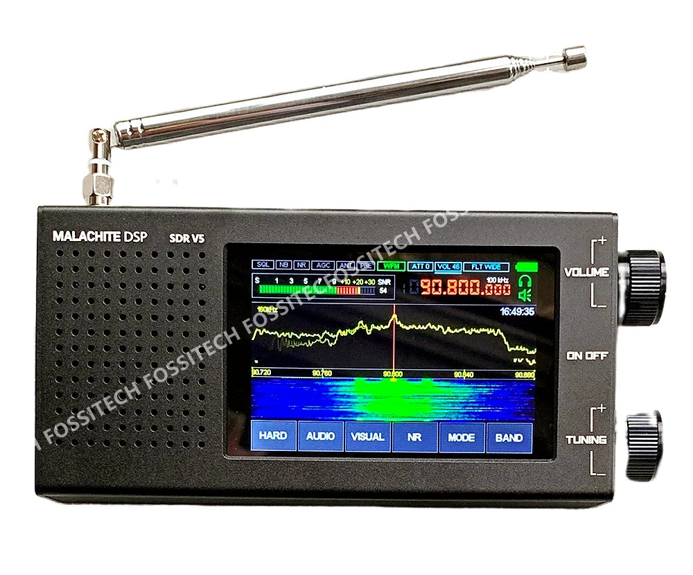 2025 NEW Malachite DSP V5 SDR Receiver 1.10D All-in-One Firmware Malahit Portable SDR Radio Receiver 10kHz~250MHz/400MHz~2GHz