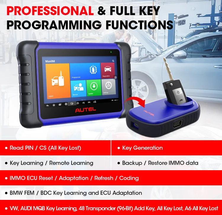 autel Im 508 Diagnosis and Programming Immobilizer Keys Car Range Rover Key Programmer Immo Auto Scanner Diagnostic Tool