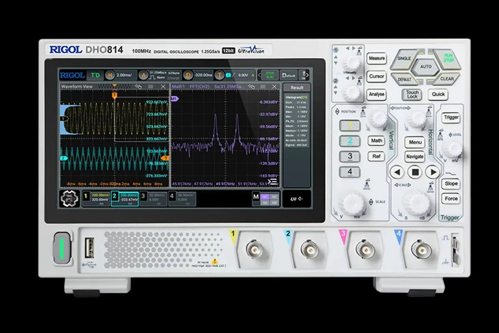 Original New RIGOL DHO804 4-Channel 70MHz DHO802 DHO812 DHO814 DHO824 Digital Oscilloscope 12 Bit 1.25GSa/Sec 25MPts Depth