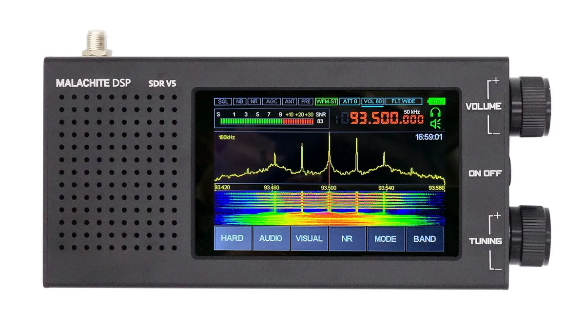 2025 NEW Malachite DSP V5 SDR Receiver 1.10D All-in-One Firmware Malahit Portable SDR Radio Receiver 10kHz~250MHz/400MHz~2GHz