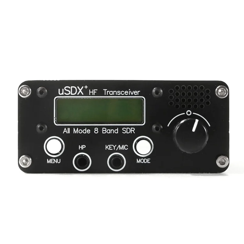A17Z Usdr USDX+Plus V2 8-Band SDR Transceiver SSB QRP LCD With Display Speaker Microphone Transceiver With US Plug