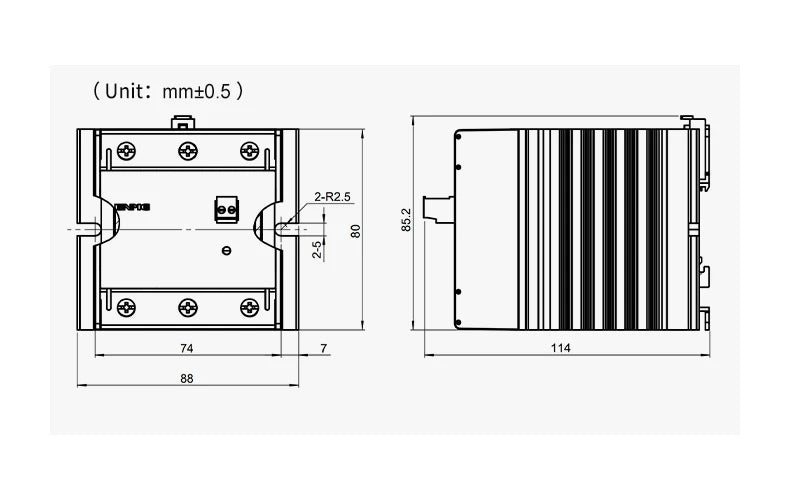ENMG SDR25A2032 Solid State Relay SSR 25A 5/12/24VDC Control 220VAC Load DIN Rail Mount Optocoupler Isolation Enhanced Heat Diss