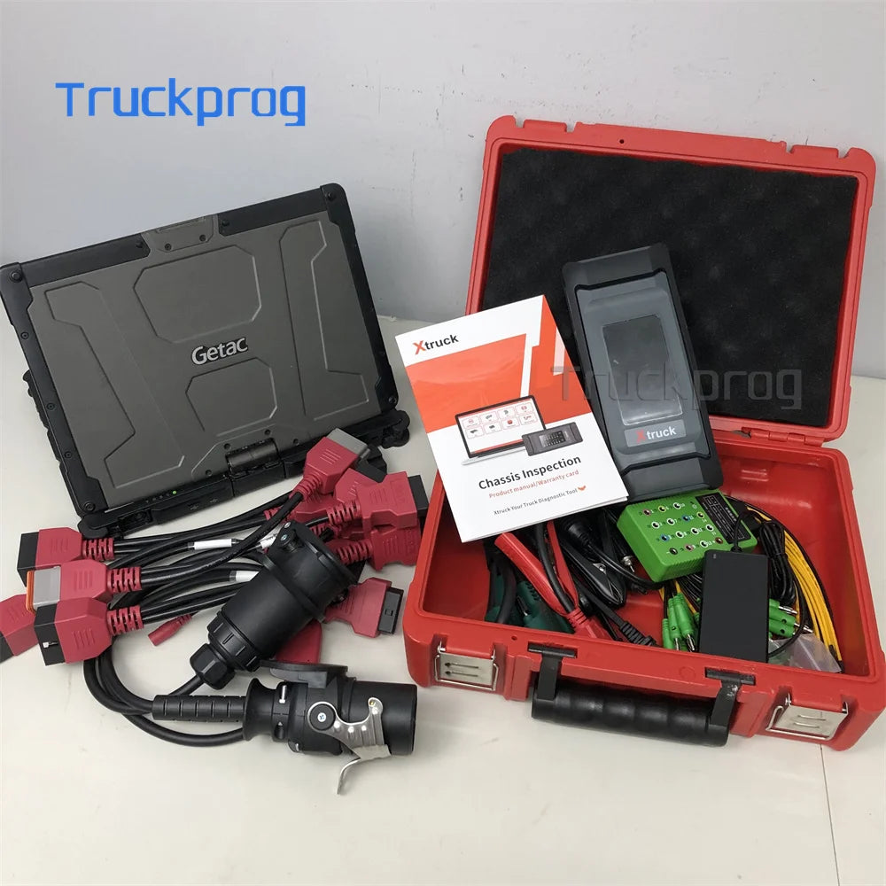 Xtruck Chassis Inspection Air Suspension Transmission Retarder ABS for ZF Testman Interface Getac Laptop Full Diagnostic Kit