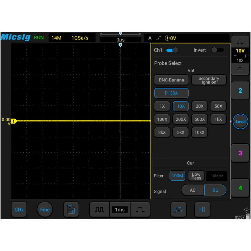 Micsig Digital Oscilloscope TO1104 100MHz 4CH 28Mpts portable oscilloscopes Automotive touchscreen  diagnostic STO1104 SATO1004