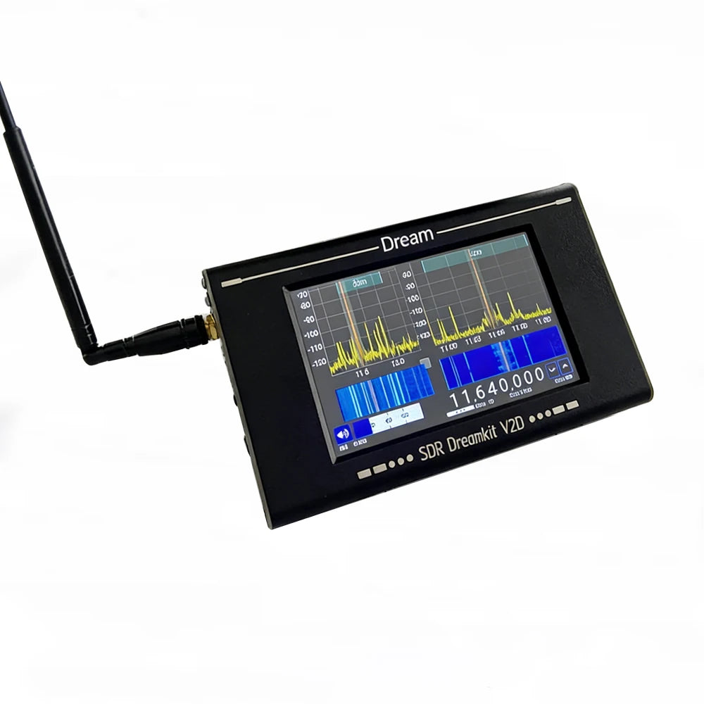 New Dreamkit V2D Digital All Band SDR Receiver 100kHz-2800MHz HAM Radio with 4” Touchscreen Portable Spectrum Analyzer&Scanner