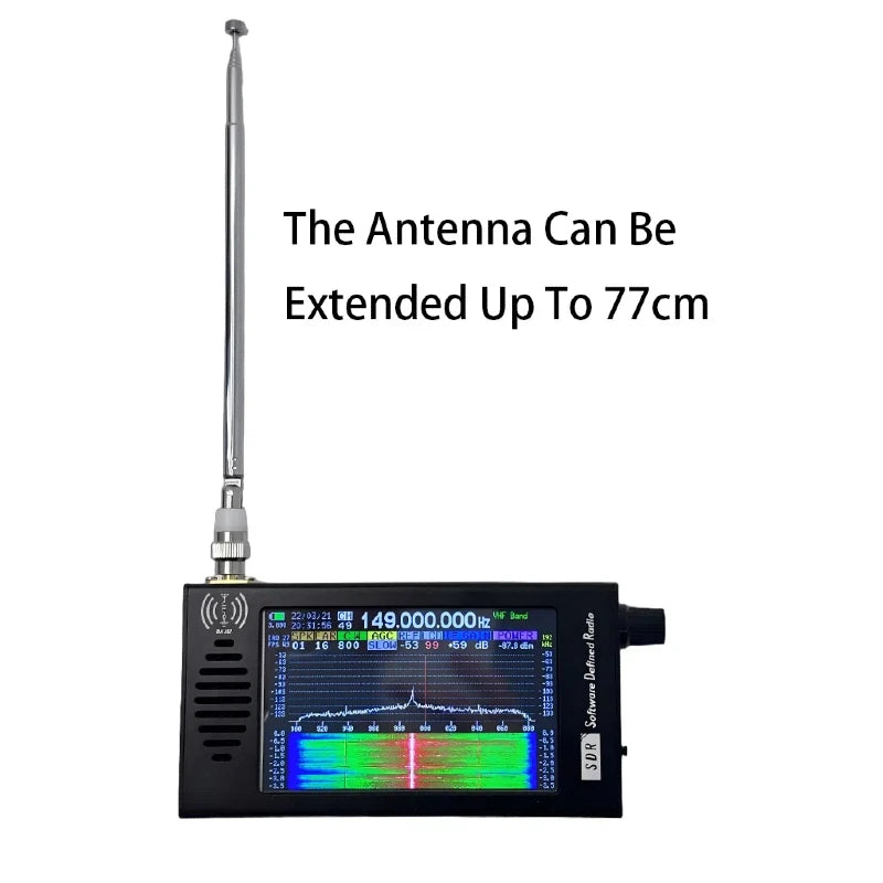 HTOOL SDR Radio Shortwave DSP Digital FM Radio Receiver Tranceiver SDR DSP Demodulation Color Display
